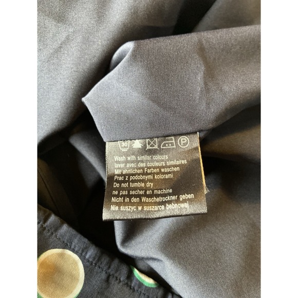 NWT‎ Max C London Dress Women's Size 8 Blue Green Polka Dot Retro Style Zipper - Picture 8 of 9